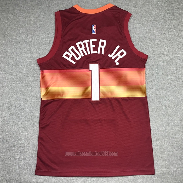 Camiseta Denver Nuggets Michael Porter #1 Ciudad 2020-21 Rojo